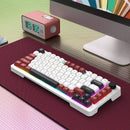E-Yooso Z-82 RGB 81-Keys Wired Hot-Swappable Mechanical Keyboard White/Red/Black (Silverwood Switch)