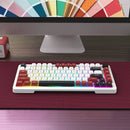 E-Yooso Z-82 RGB 81-Keys Wired Hot-Swappable Mechanical Keyboard White/Red/Black (Silverwood Switch)