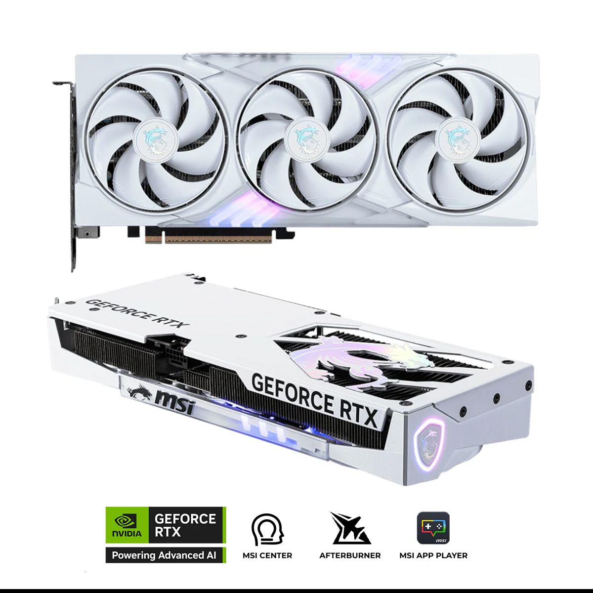MSI GeForce RTX 5060 Ti 8GB GDDR7 Gaming Trio OC Graphics Card (White)