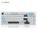 E-Yooso Z-98 Tri-Mode RGB 98-Keys Mechanical Keyboard White/Blue (Silverwood Switch)