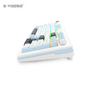E-Yooso Z-98 Tri-Mode RGB 98-Keys Mechanical Keyboard White/Blue (Silverwood Switch)