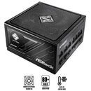 ASRock Steel Legend SL-850G 850W 80+ Gold & Cybenetics Platinum ATX 3.1 & PCIe 5.1 Full Modular Power Supply (Black)