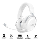 HyperX Cloud III S Wireless Gaming Headset for PC/PS5/PS4/N-Switch/Mobile (White) (AX6G1AA)