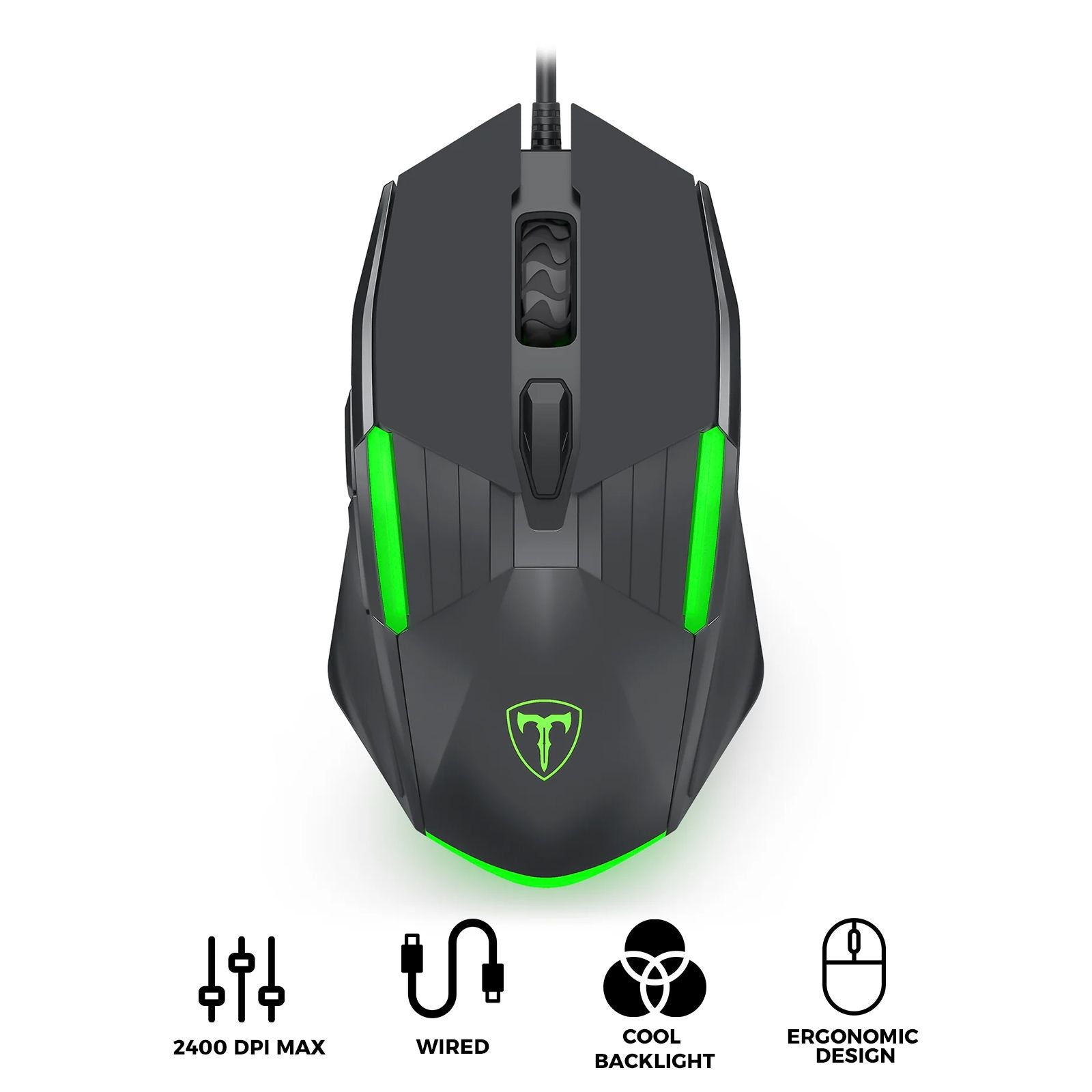 T-Dagger Blaze 2400DPI Ergonomic Gaming Mouse (T-TGM116)
