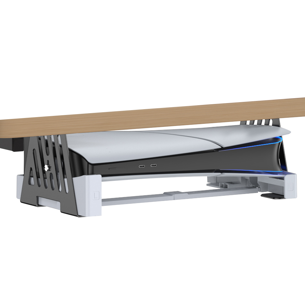 PS5 Under Desk Mount with Horizontal Stand for PS5