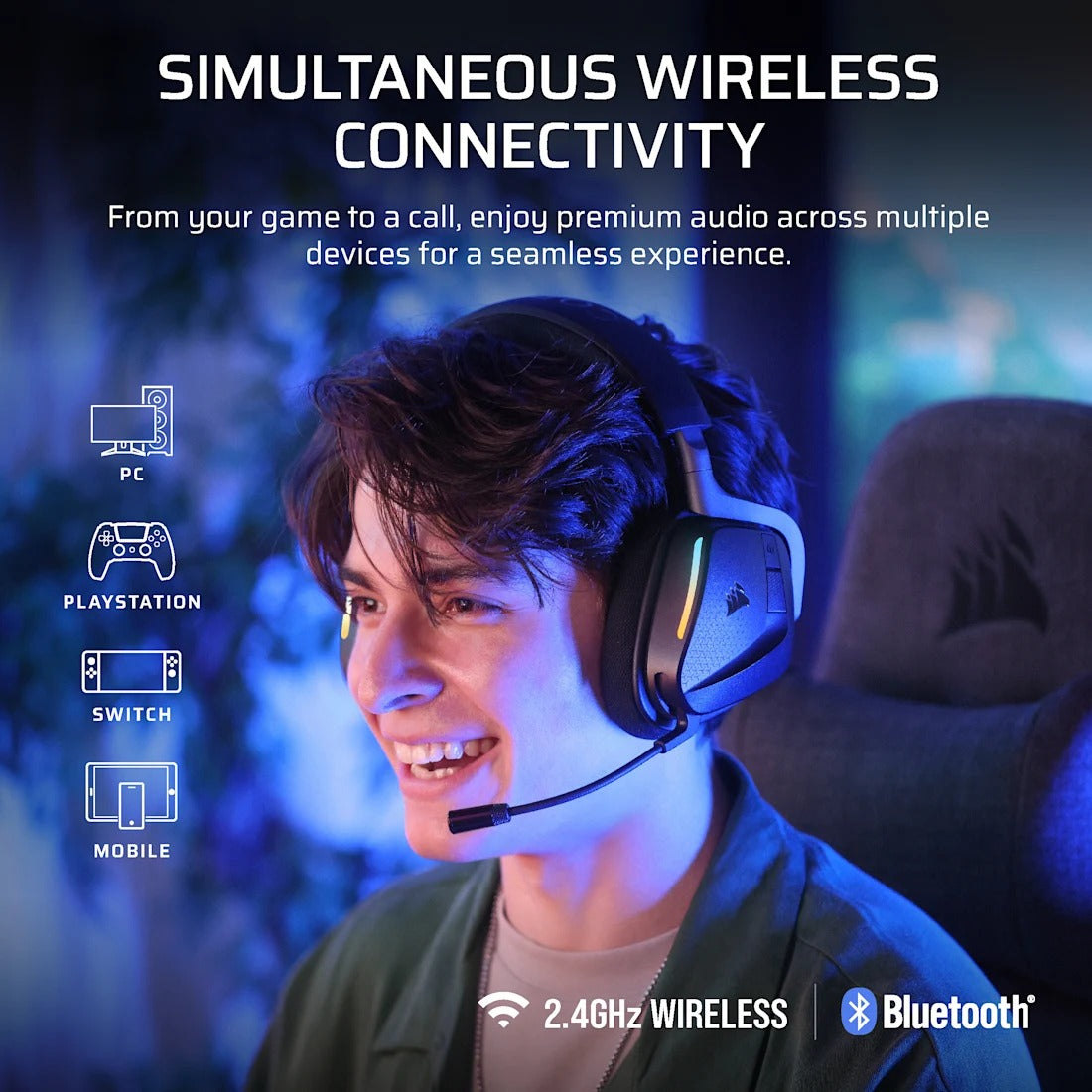 Corsair Void V2 Max Wireless Gaming Headset (Carbon) (CA-9011388-WW)