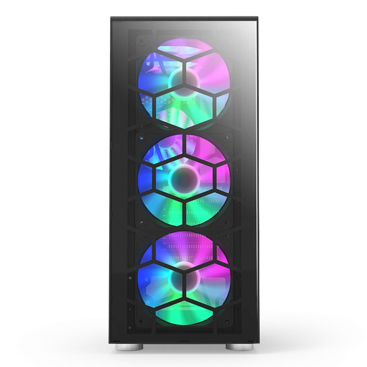 Montech X3 Glass Mid Tower PC Case (Black, White)