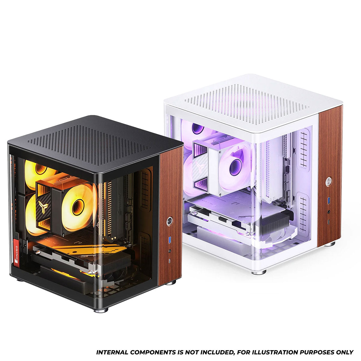Jonsbo TK-0 ITX Separated Cabinet Computer Case (Black, White)