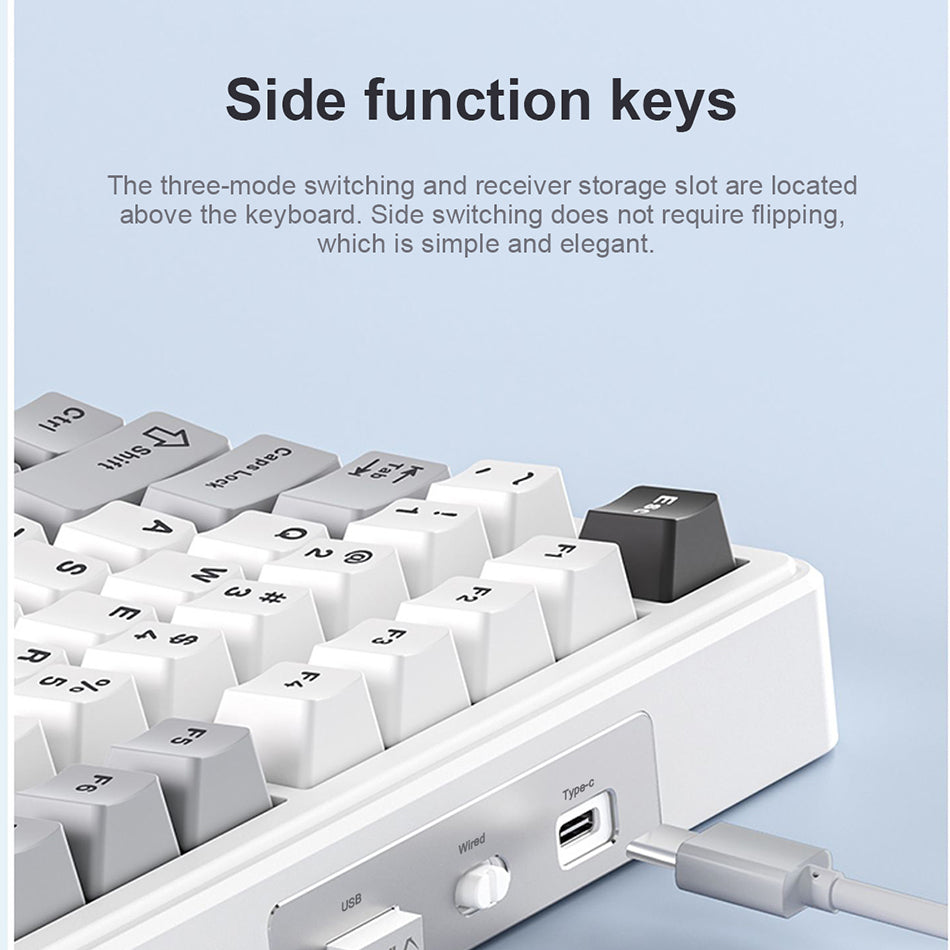Aula F99 RGB Tri-Mode Type-C 98% 99-Key Gasket Structure Hot-Swap Mechanical Gaming Keyboard