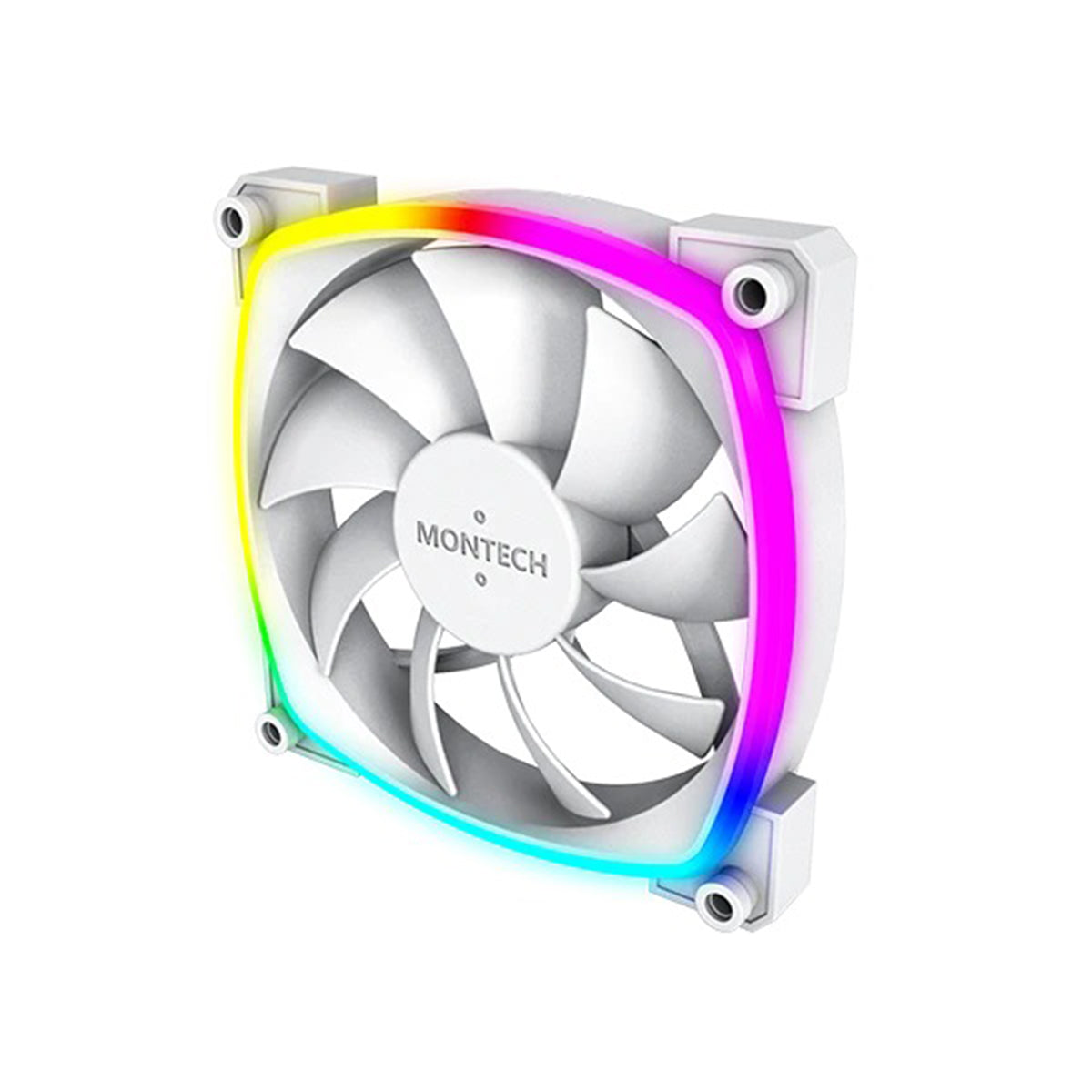 Montech AX120 PWM 120mm ARGB Reverse Single Fan Kit (Black, White)