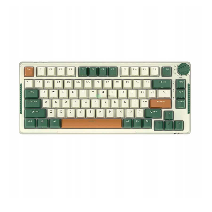 Royal Kludge RK-H81 Tri-Mode RGB 81 Keys Hot Swappable Mechanical Keyboard Timing Machine (k Silver Switch)