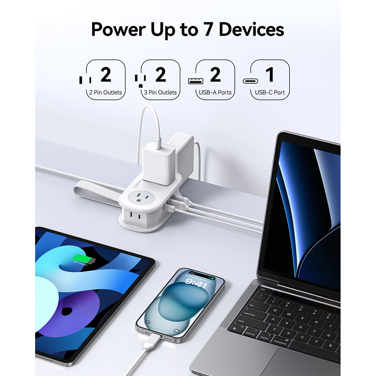 Orico AP3 7-Port 20W Travel Power Strip | DataBlitz