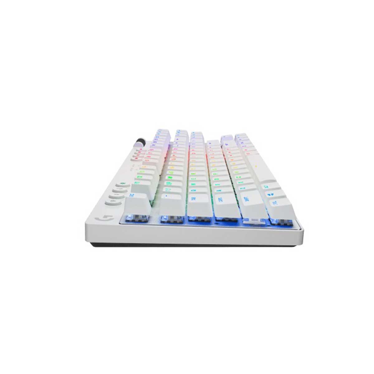 Logitech G Pro X TKL Lightspeed Gaming Keyboard (GX Brown Tactile) (White, Black, Magenta)