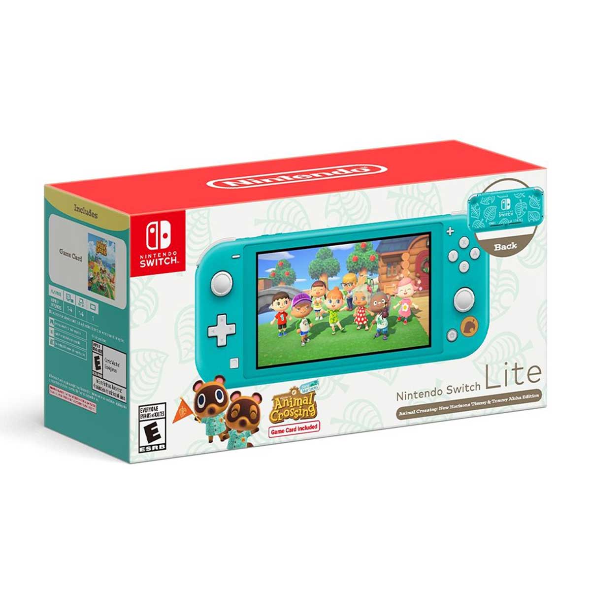 Nintendo Switch Lite Animal Crossing New Horizons Timmy & Tommy Aloha Edition Includes Animal Crossing New Horizon Game Card (Turquoise) (MDE)