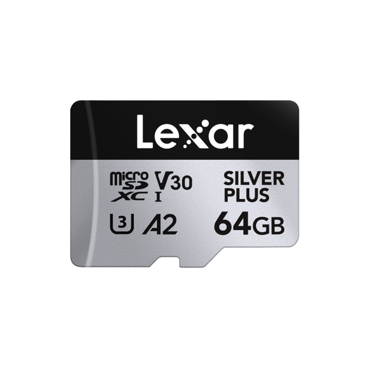 Lexar Professional Silver Plus microSDXC UHS-I C10 U3 V30 A2 205MB/s Read Memory Card