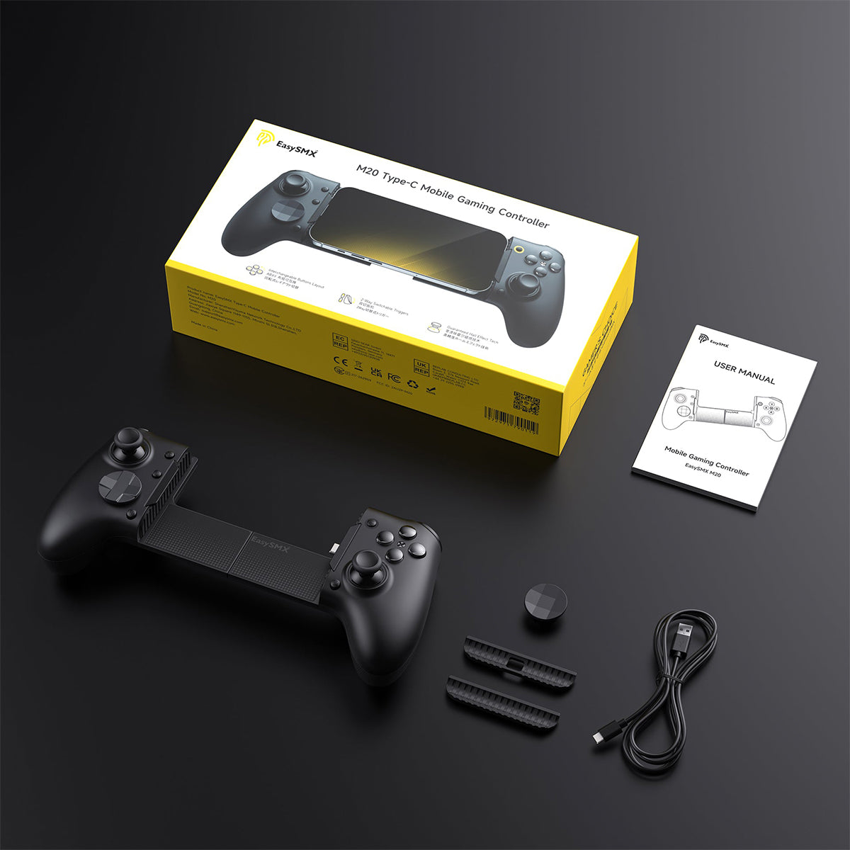 EasySMX M20 Type-C Mobile Gaming Controller (Black) (VG-C467)
