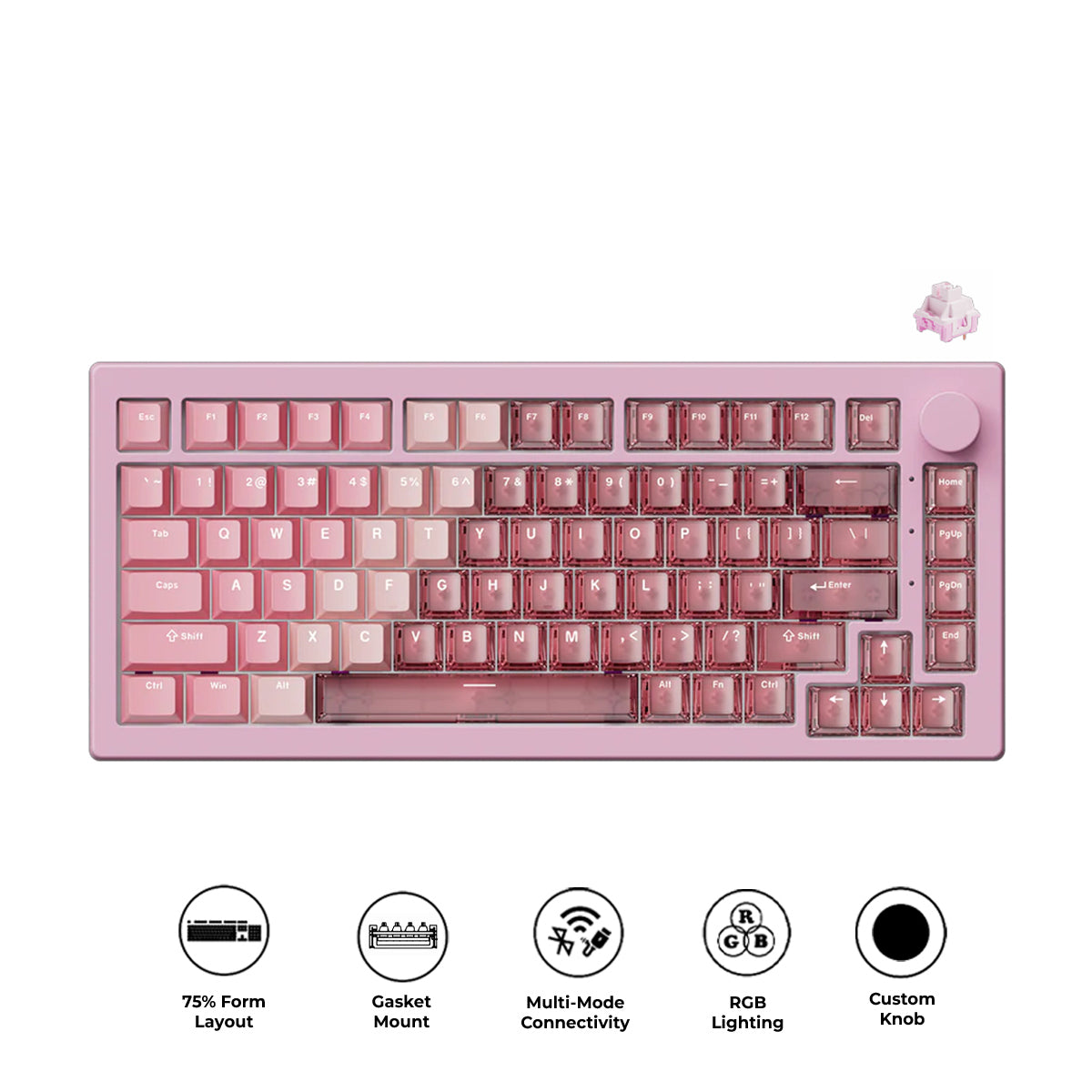 Akko 5075 V3 Multi-Mode RGB Hot-Swappable Mechanical Keyboard