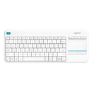 LOGITECH K400 PLUS WIRELESS TOUCH KEYBOARD (WHITE) - DataBlitz