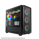 Montech X5M mATX Mid-Tower Carbon Fiber Print TG Side Panel & Mesh Front PC Case | DataBlitz