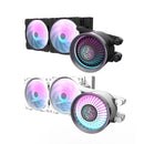 Darkflash Nebula DN-240 RGB All-In-One 240mm Liquid CPU Cooler (Black, White)
