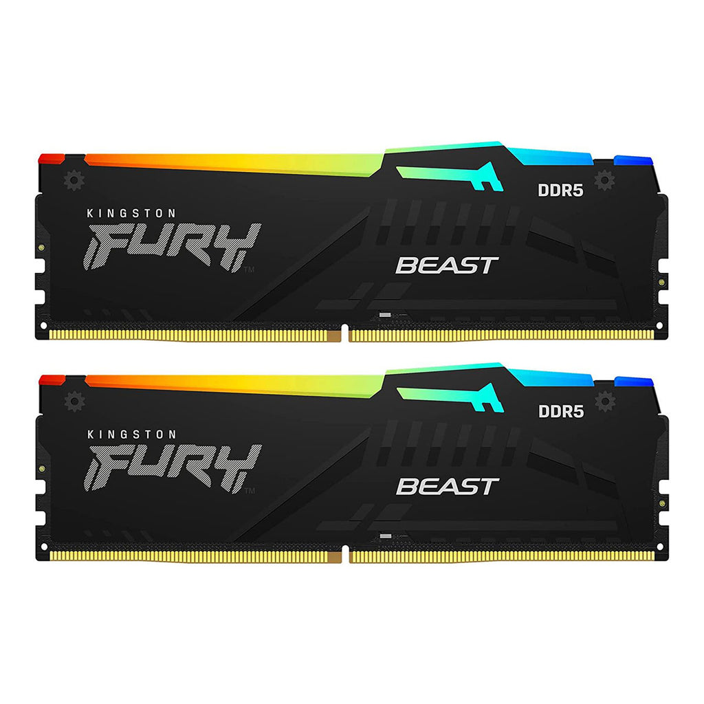 Kingston Fury Beast 16GB (2X8GB) DDR5 RGB 6000MT/S Memory