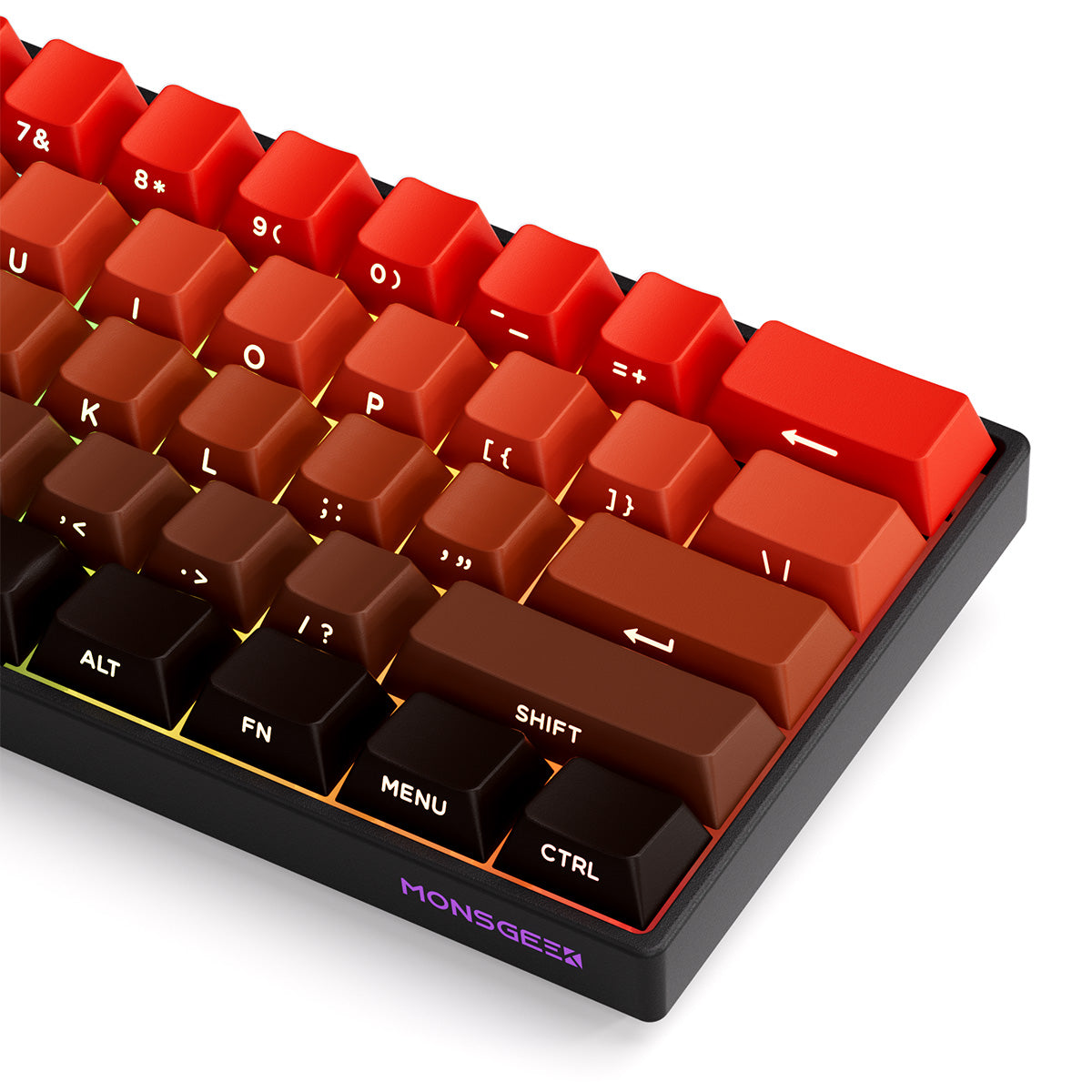 MonsGeek FUN60 Pro SP Shine-Through Blaze Gradient Multi-Mode RGB Mechanical Keyboard
