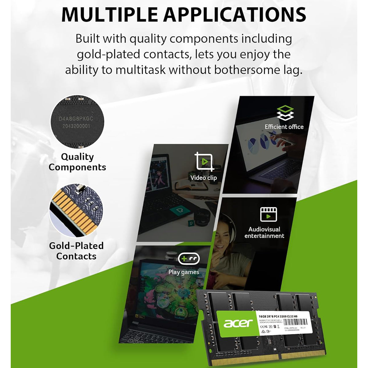 Acer SD100 3200MHz CL22 DDR4 SODIMM | DataBlitz