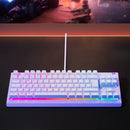 SteelSeries Apex 3 TKL RGB Water & Dust Resistant Whisper Quiet Switches Gaming Keyboard (Lavender)