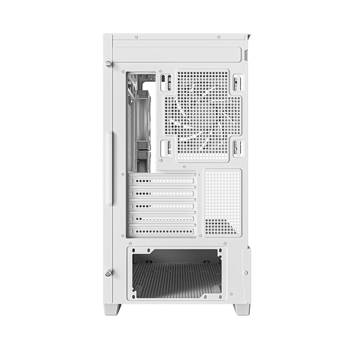 DeepCool CG380 3F Panoramic Dual Tempered Glass MATX Case (Black, White)