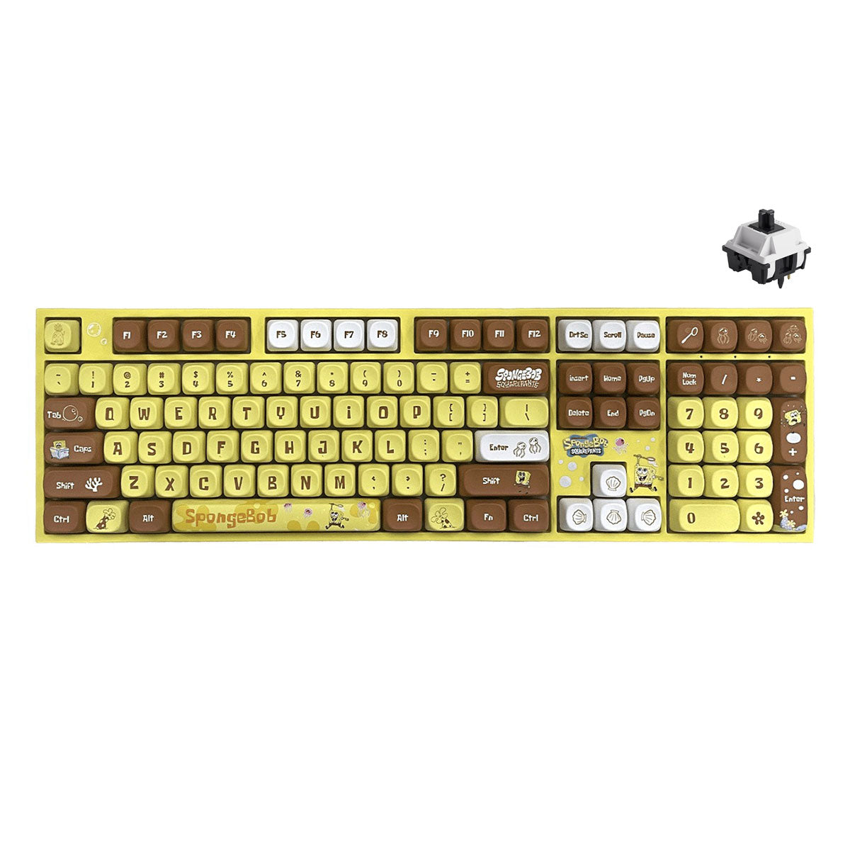 Akko SpongeBob 5108 V5 Multi-Mode RGB Mechanical Keyboard (Akko V3 Piano Pro) (103-K051A-043)
