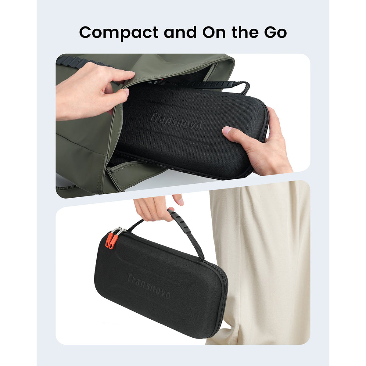 Transnovo Protective Hard Portable Travel Carrying Case for Nintendo Switch 2 (Black) (NS2-CC03)