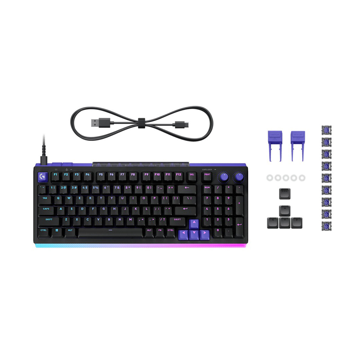 Logitech G512 X 98 Dual Swap TMR Analog/Mechanical 8k Gaming Keyboard (Black) (920-013988)