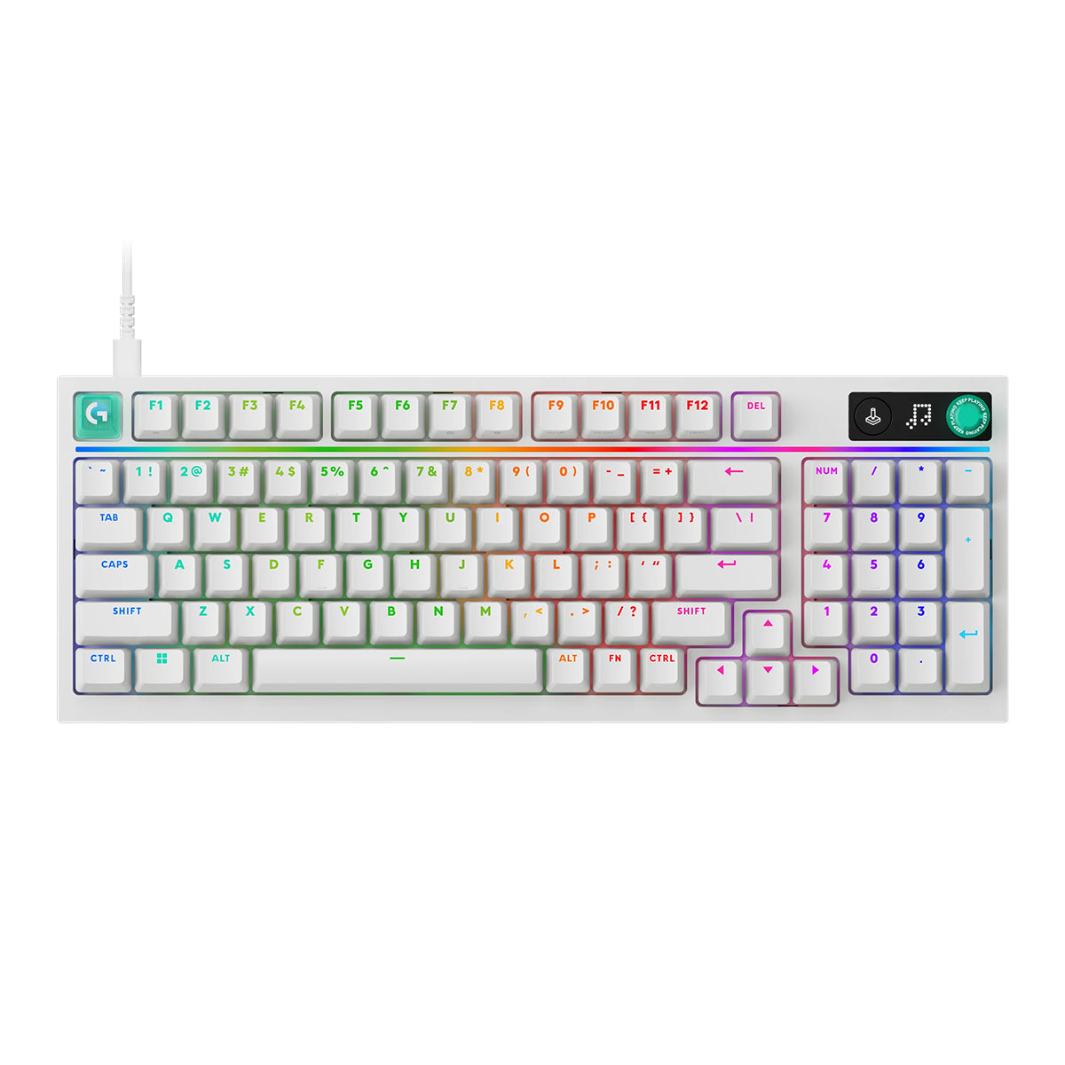 Logitech G316 X 98 Wired Mechanical Gaming Keyboard (White)