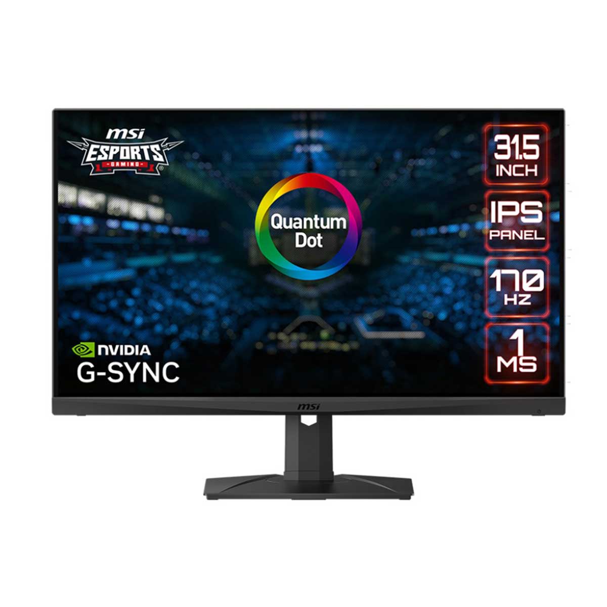 MSI MAG321QR-QD 31.5" FLAT IPS 170HZ 1MS 2560X1440 WQHD G-SYNC, Freesync Premium Esports Gaming Monitor