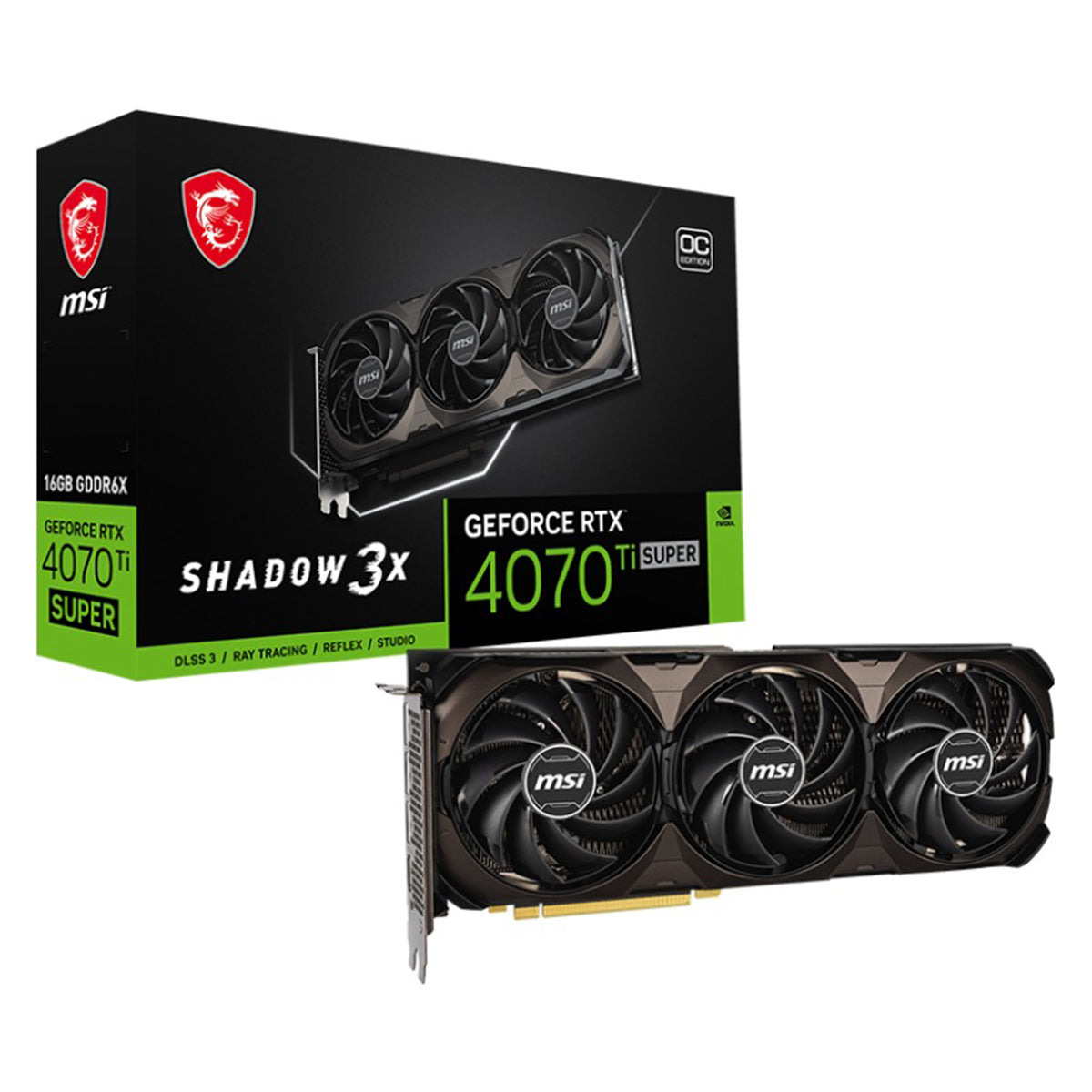 MSI Geforce RTX 4070 Ti Super 16GB Shadow 3X OC Graphics Card