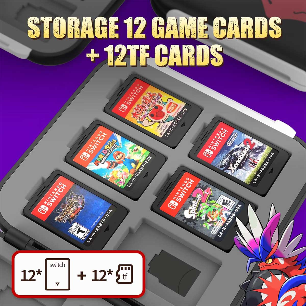 IINE Switch OLED 12 Magnetic Card Case (L749)
