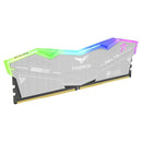 TeamGroup T-Force Delta RGB Eco DDR5 64GB (2x32GB) 6000MHz CL38-46-46-84 1.35V Gaming Desktop Memory (Silver)
