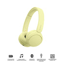 Sony WH-CH520 Wireless Headphones (Blue, Beige, Black, Pink, Yellow)