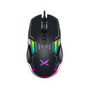 Delux M628 7-Buttons PMW3389 RGB Wired Ambidextrous Gaming Mouse (Black)