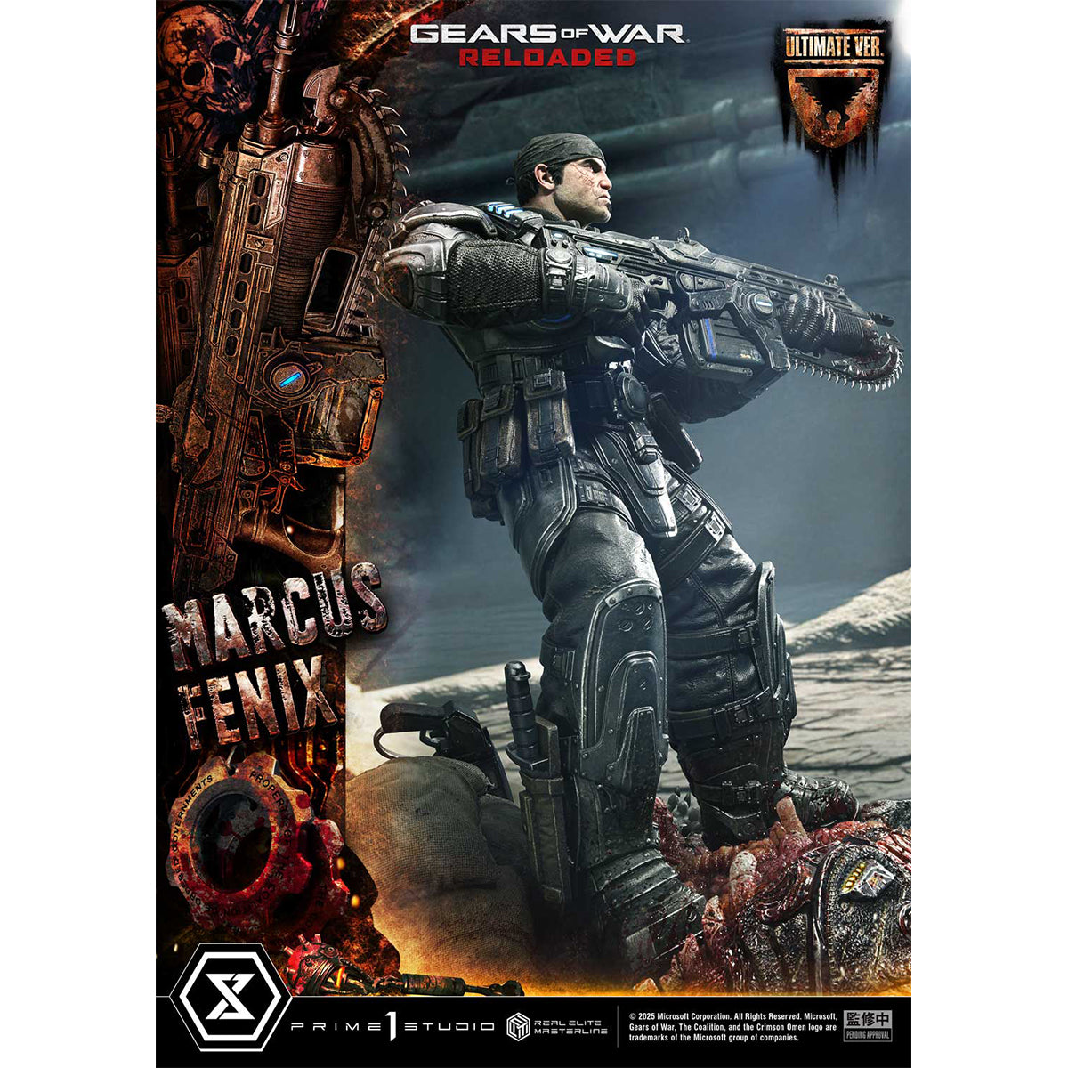 Real Elite Masterline Gears of War: Reloaded Marcus Fenix | DataBlitz
