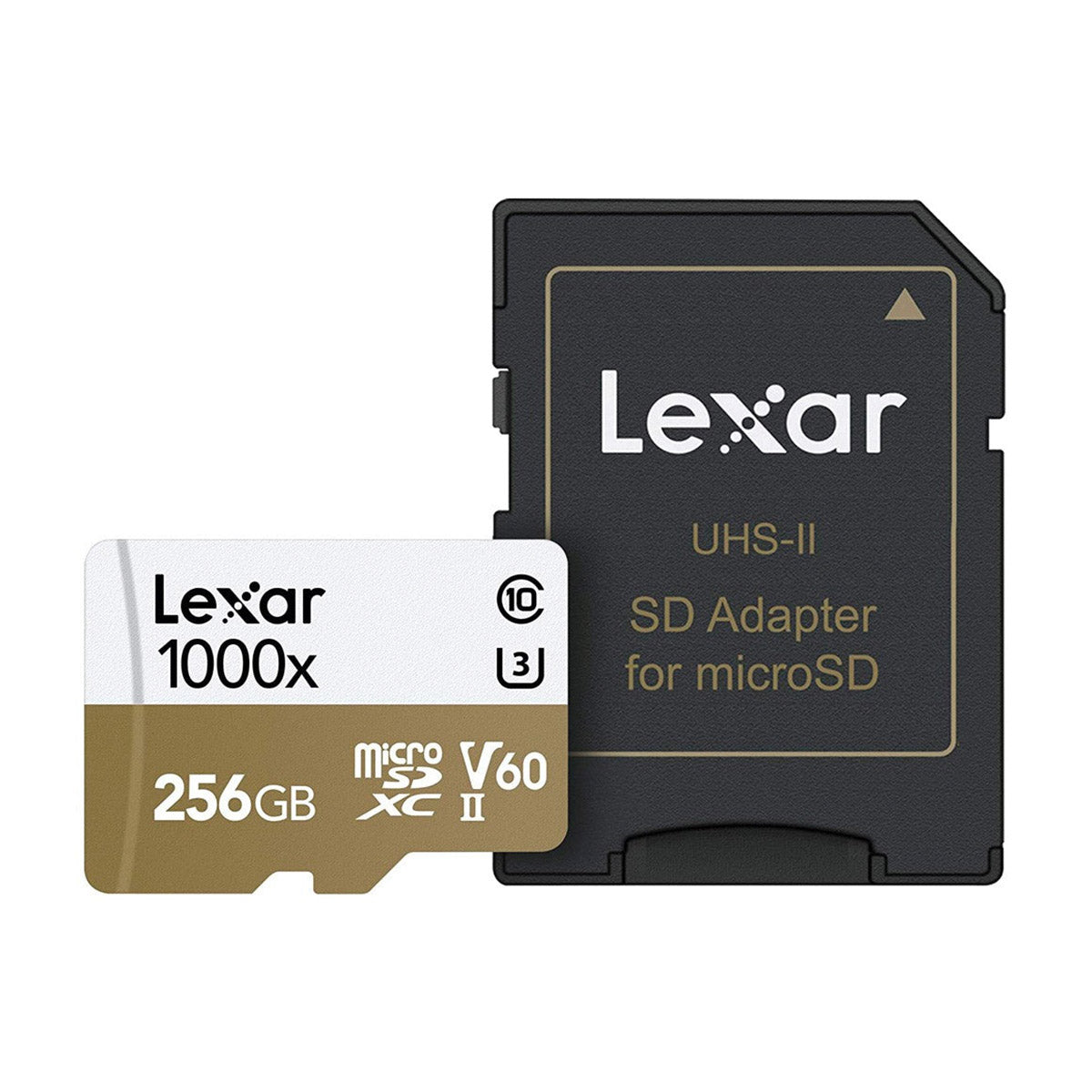 Lexar Professional 1000x microSDXC UHS-II C10 U3 V60 150MB/s Read Memory Card with Adapter