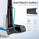 OIVO Multi-Function Cooling Stand and Controller Charger w/ LED Light for PS5 / PS5 Slim / PS5 Pro (Black) (VG-P5296XS-Pro)