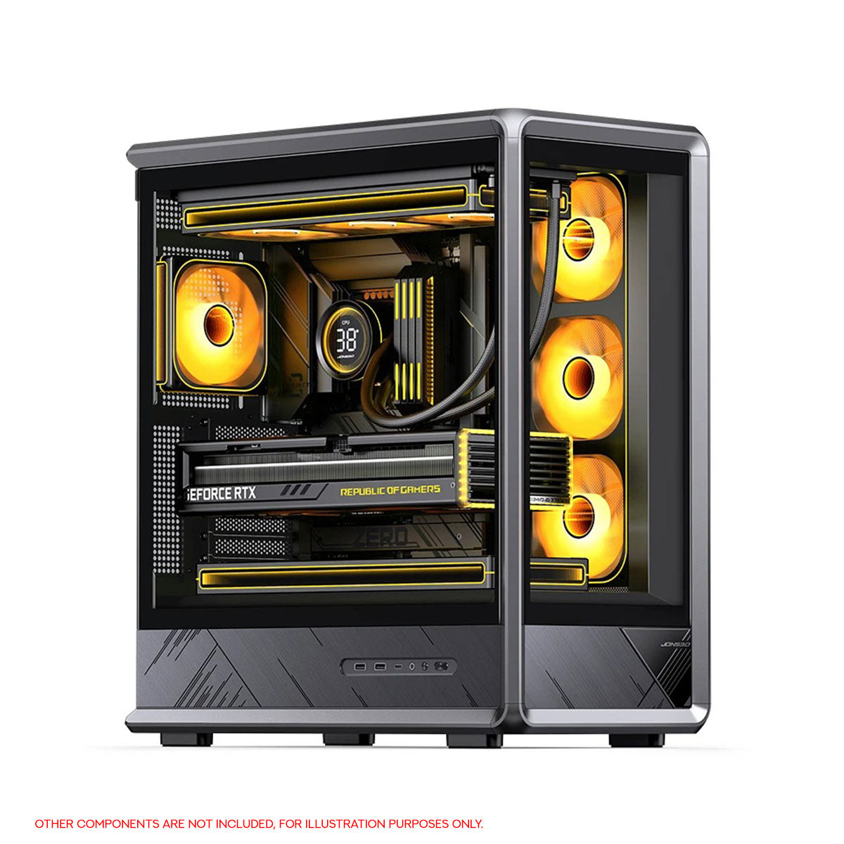 Jonsbo D401 ATX Computer Case (Black)