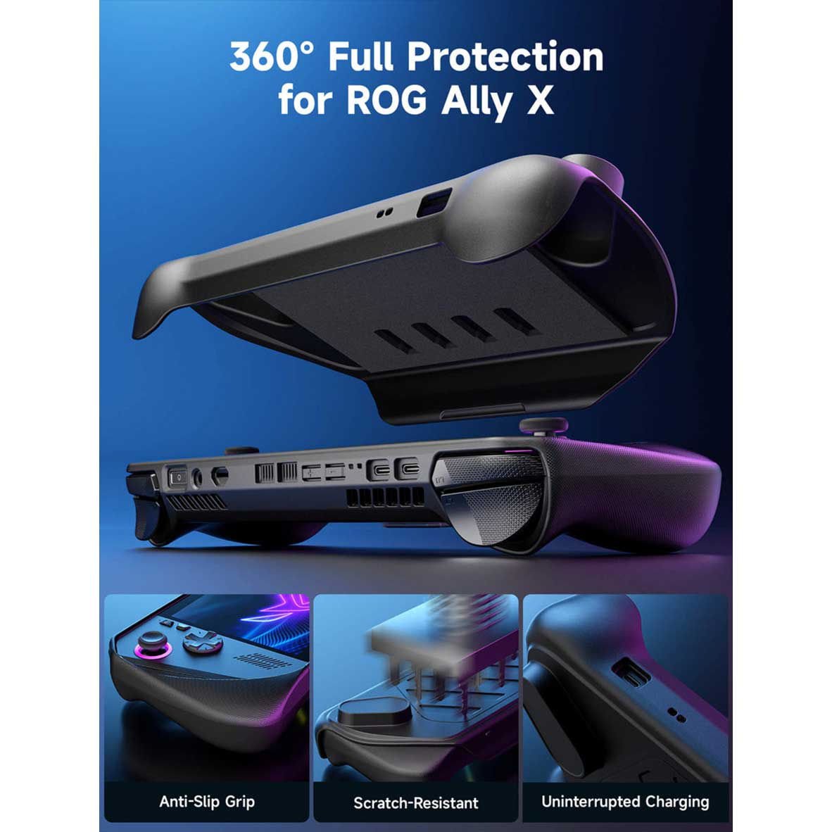 JSAUX ModCase for ROG Ally X (Black) (PC0111)