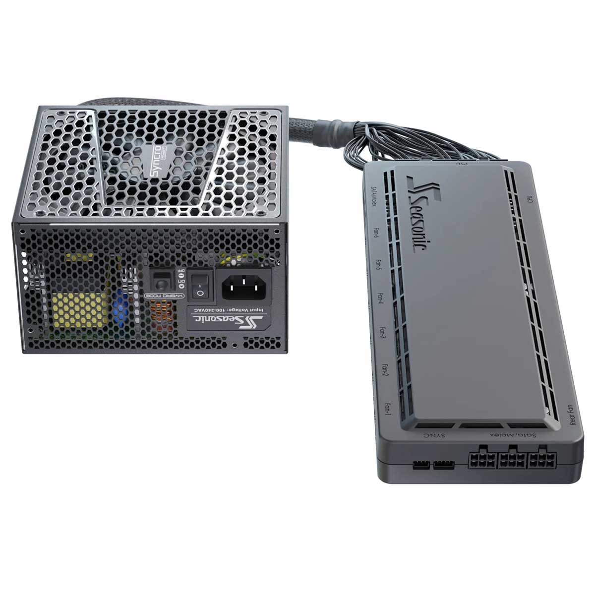 Seasonic Syncro Q704 Aluminum Mid Tower PC Case + DGC-750 750W 80+ Gold Power Supply (SSR-750FA2)