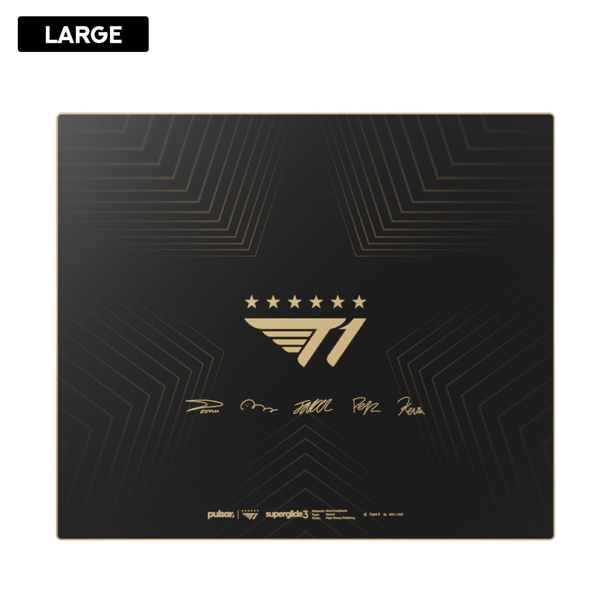 Pulsar Superglide3 Glass Mouse Pad T1 Edition Golden Ascent