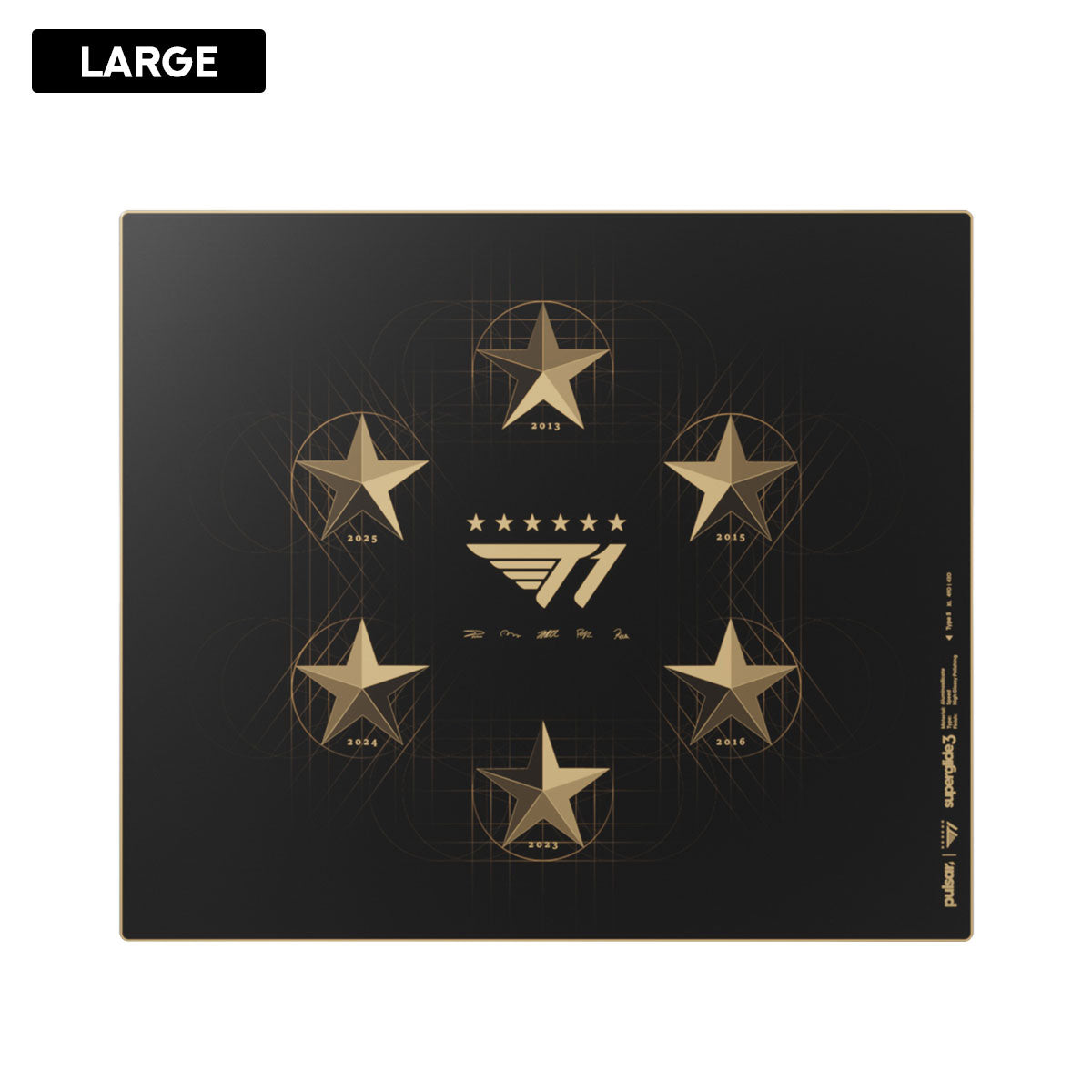 Pulsar Superglide3 Glass Mouse Pad T1 Edition Six Stars