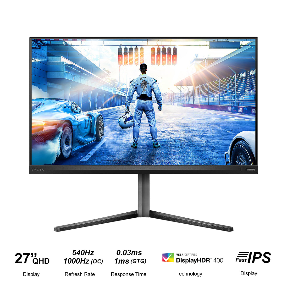 Philips Evnia 27M2N5500XD/71 27" Dual Mode QHD (2560x1440) 540Hz/ 1000Hz OC 0.3ms/ 1ms GTG Fast IPS