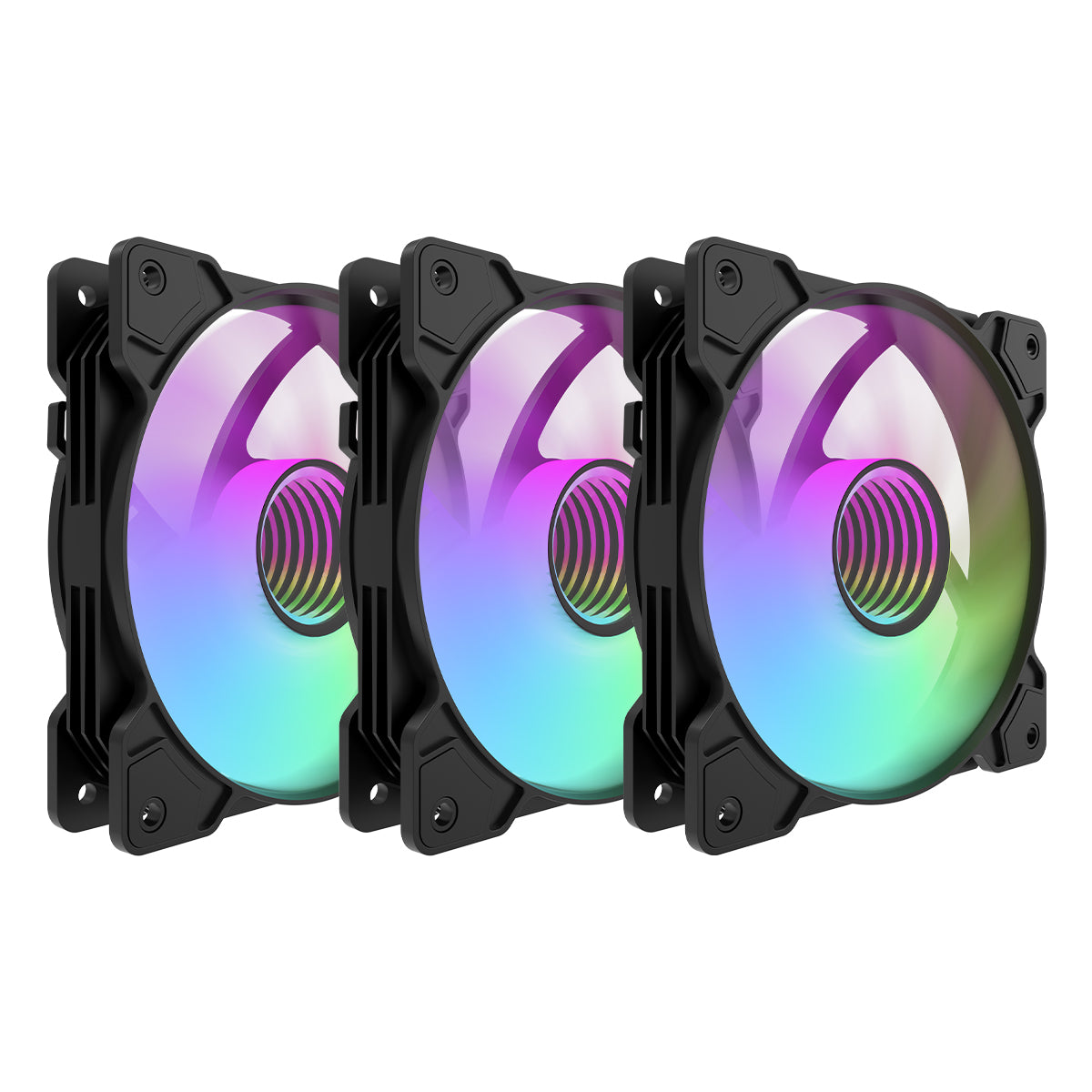 DarkFlash C8 ARGB Cooling Case Fan - 3-in-1 Pack | DataBlitz