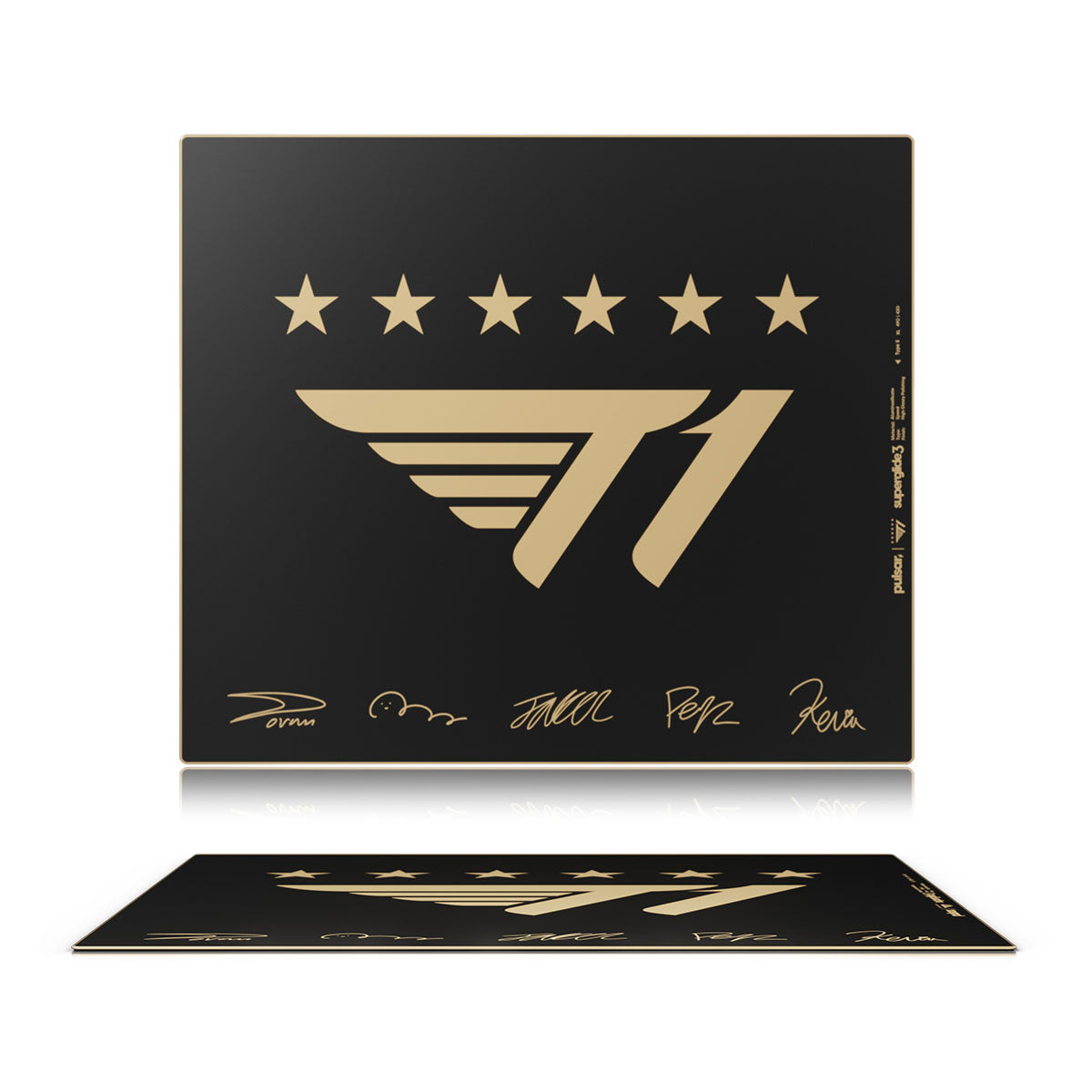 Pulsar Superglide3 Glass Mouse Pad T1 Edition Signature Gold (M, L, XL) Pre-Order Downpayment